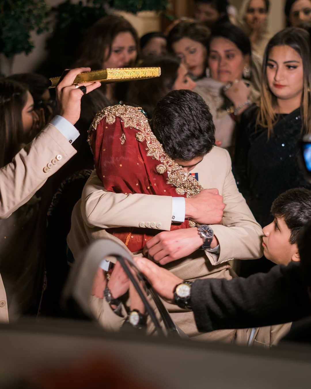 Bidaai farewell as the bride leaves her childhood home